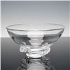 Image 2 : Steuben Clear Crystal Bowl on Swirl Base