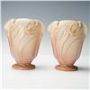 Image 1 : Pair of Roseville Pottery Vases, Teasel