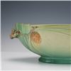 Image 2 : 2pc Roseville Pottery Oval Console Bowl and Vase, Pinecone