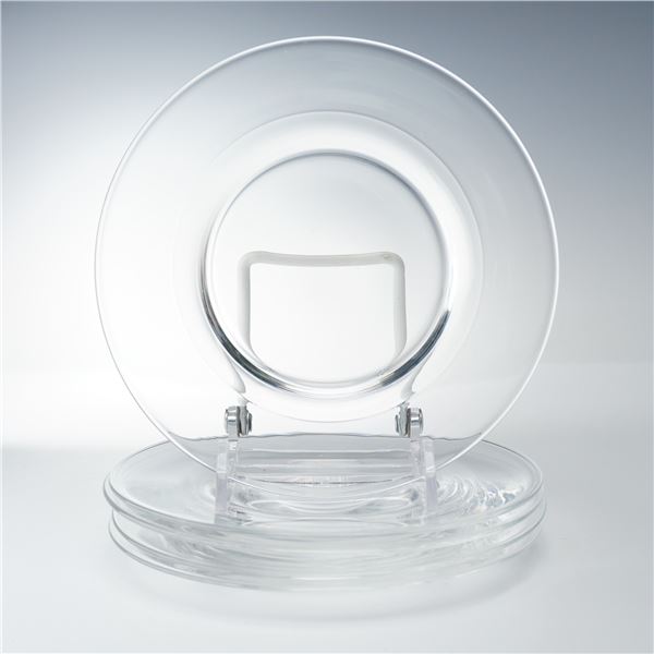 5pc Steuben Crystal Bread and Butter Plates