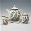 Image 1 : 4pc Coalport Indian Tree Teapot, Creamer, Personal Teapot, & Hot Plate