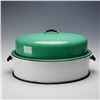 Image 1 : Vollrath Kook King Ware Green Enamelware Roasting Pan