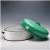 Image 4 : Vollrath Kook King Ware Green Enamelware Roasting Pan
