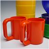 Image 3 : 16pc Massimo Vignelli for Heller Multicolor Plastic Bowls, Mugs, and Plate