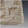 Image 4 : 9pc Floral Cutwork Embroidered Linen Tablecloth and Placemat Set