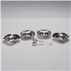 Image 2 : 4pc Dulin & Martin Co Sterling Silver Miniature Bowls with Tongs