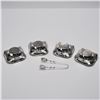 Image 3 : 4pc Dulin & Martin Co Sterling Silver Miniature Bowls with Tongs