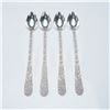 Image 1 : 4pc S. Kirk & Son Sterling Silver Repousse Tea Spoons