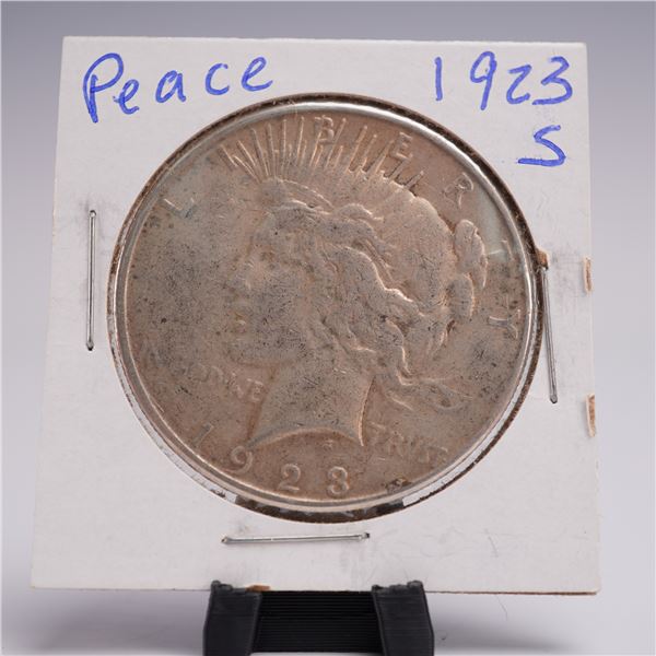 1923-S Peace Dollar Silver One Dollar Coin