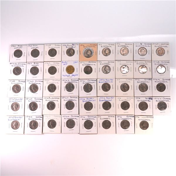 44pc US Quarter Collection Bicentennial and State Coins