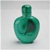 Image 2 : Chinese Carved Malachite Bird Design Snuff Bottle