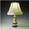 Image 1 : Porcelain Table Lamp with Floral Decoration