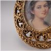 Image 3 : Vintage Filigree Portrait Brooch Oval Frame