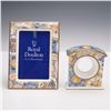 Image 2 : 2pc Royal Doulton Bone China Millennium Clock Case & Photo Frame