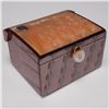 Image 3 : Art Deco Lucite Treasure Box, Faux Tortoiseshell with Velvet Interior
