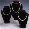 Image 1 : 3pc Faux Pearl Necklace Lot with Decorative Clasps