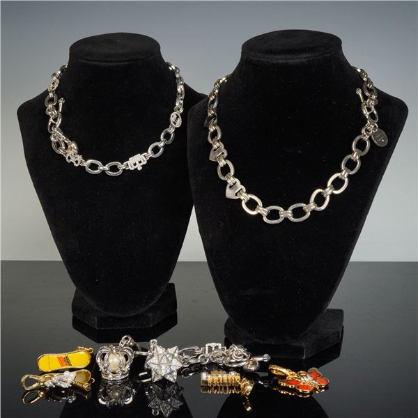 7pc Juicy Couture Jewelry- Necklaces, Bracelet and Charms