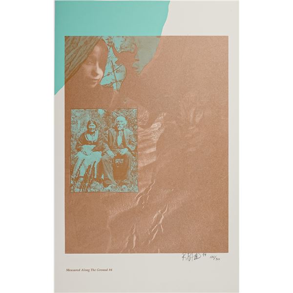 Rebecca Baird, Lithograph,Measured Along The Ground #6, Signed and Numbered