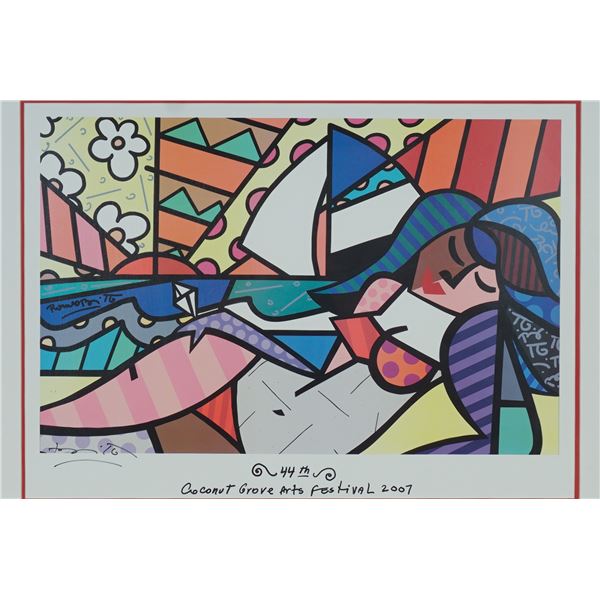 Romero Britto, Serigraph on Paper, 44th Coconut Grove Arts Festival, Signed