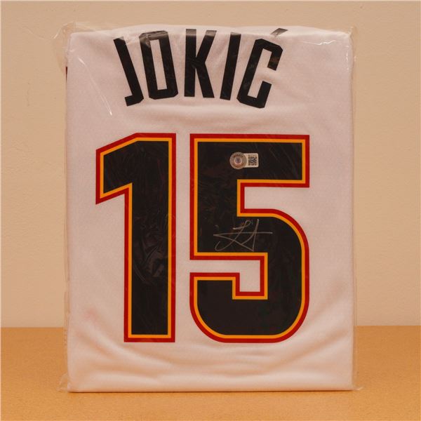 Nikola Jokic Autographed Denver Nuggets Jersey with Beckett Hologram