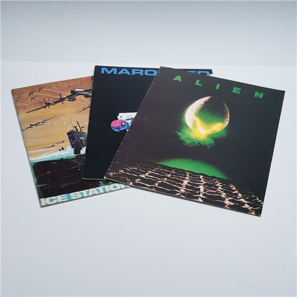 3pc Sci Fi and Action Movie Booklets Alien Marooned Zebra