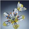 Image 3 : Swarovski Crystal Paradise Flower Sculpture, Deoria Yellow