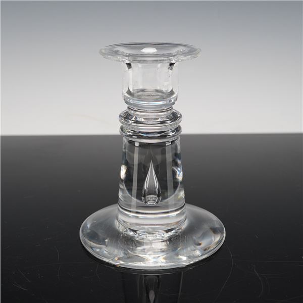 Steuben Clear Crystal Candle Holder, Teardrop