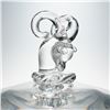 Image 2 : Steuben Clear Crystal Lidded Bowl, Ram Finial