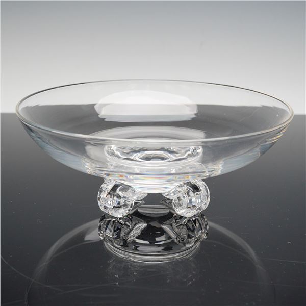 Steuben Crystal Bowl with Four Air-Twist Feet