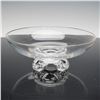 Image 1 : Steuben Crystal Bowl with Four Air-Twist Feet