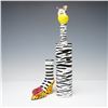 Image 1 : 2pc Babs Porcelain Shoe Vase plus ZIV09 Zebra Bottle with Dog Stopper