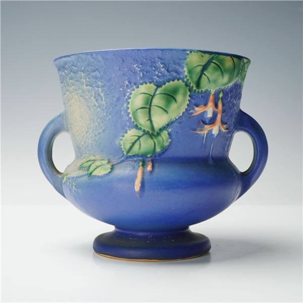 Roseville Pottery Blue Jardeniere, Fuchsia