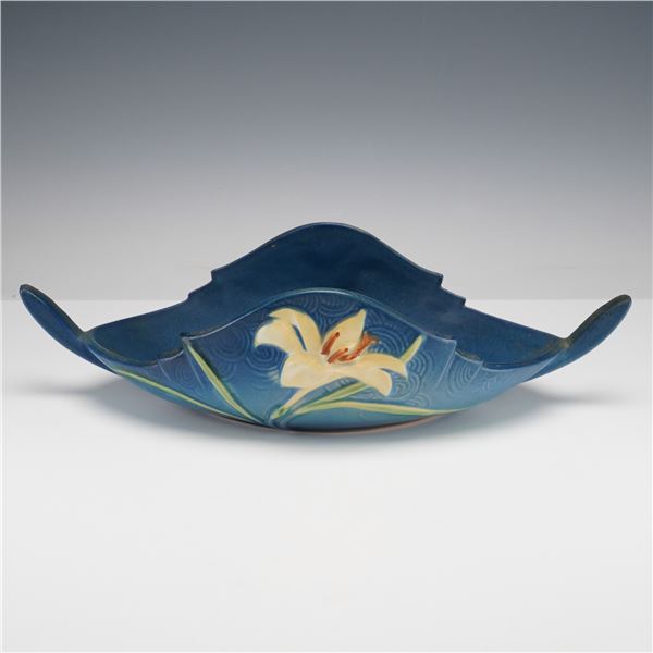 Roseville Pottery Console Bowl, Zephyr Lily