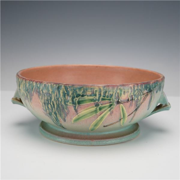 Roseville Pottery Pink Bowl, Moss
