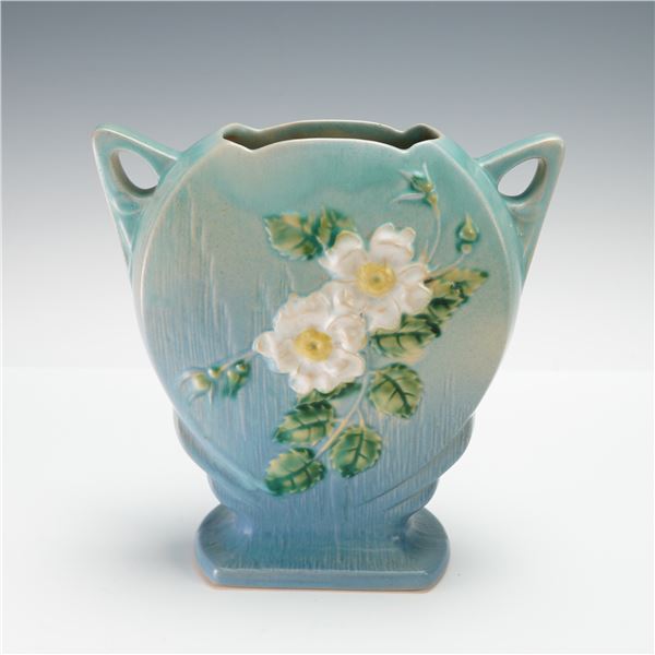 Roseville Pottery Vase, White Rose