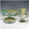 Image 1 : 3pc Roseville Pottery Bowl, Vase, and Planter, Cosmos