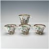 Image 1 : 4pc Coalport Indian Tree Scalloped Flat Cup & Bouillon Cups
