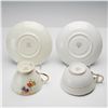 Image 4 : 4pc Royal Grafton and E.B Foley Teacup and Saucer Sets