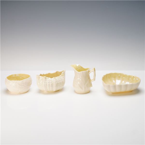 4pc Belleek Irish Porcelain Tableware