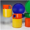 Image 3 : 16pc Massimo Vignelli for Heller Multicolor Plastic Bowls, Mugs, and Plates