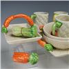 Image 3 : 17pc Fitz and Floyd Porcelain Breakfast Set for Six, Kitchen Harvest