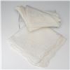 Image 1 : 15pc Linen Embroidered Dinner Napkins