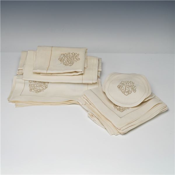 Collection of Embroidered Table Linens- Runners, Placemats, Napkins
