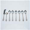 Image 1 : 8pc S. Kirk & Son Sterling Silver Spoons and Butter Knife, Repousse