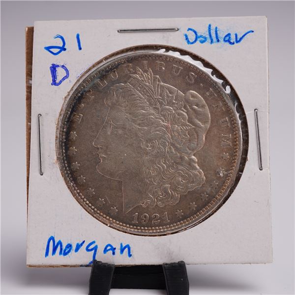 1921-D Morgan Dollar Silver One Dollar Coin