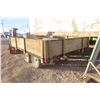 Image 5 : 2010 Penner Bumperhill Tandem 12' Flat Deck -  Stake Pockets/Wood Removable Sides, 15" Tires NO TOD