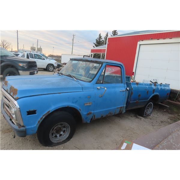 Late-1960s/Early-1970s GMC 1500 Super Custom Pickup with Engine and 3-Speed Column Shift