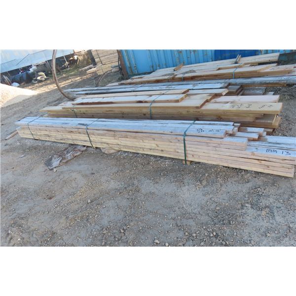Thirty-One 2" x 4" Boards, 14'–16'