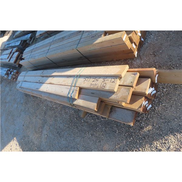 Twenty-Seven 2" x 6" Treated Boards, 8'–12'