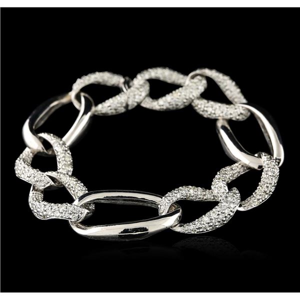3.59 Diamond Bracelet - 18KT White Gold